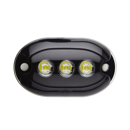 TREM Projecteur 3 LED sous-marin noir lumière bleue IP68