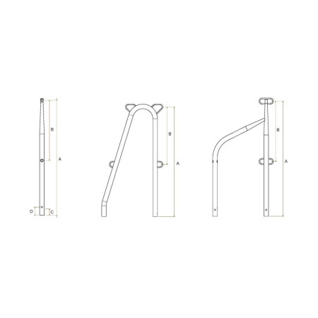 GOIOT Chandelier bout rond 610mm sphérique avec perçage