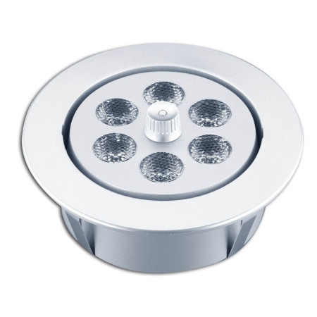 TREM Plafonnier Inox à 6 Leds blanches orientable