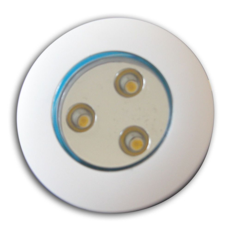 Spot à leds blanches 11,5-30V orientable 40° blanc