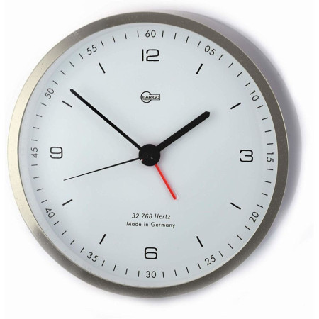 BARIGO Pentable pendule blanche avec alarme