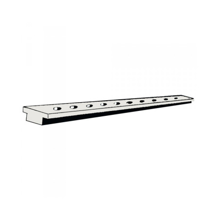 Rail aluminium anodisé 25x4mm (barre 2m) - Longueur de 2 M