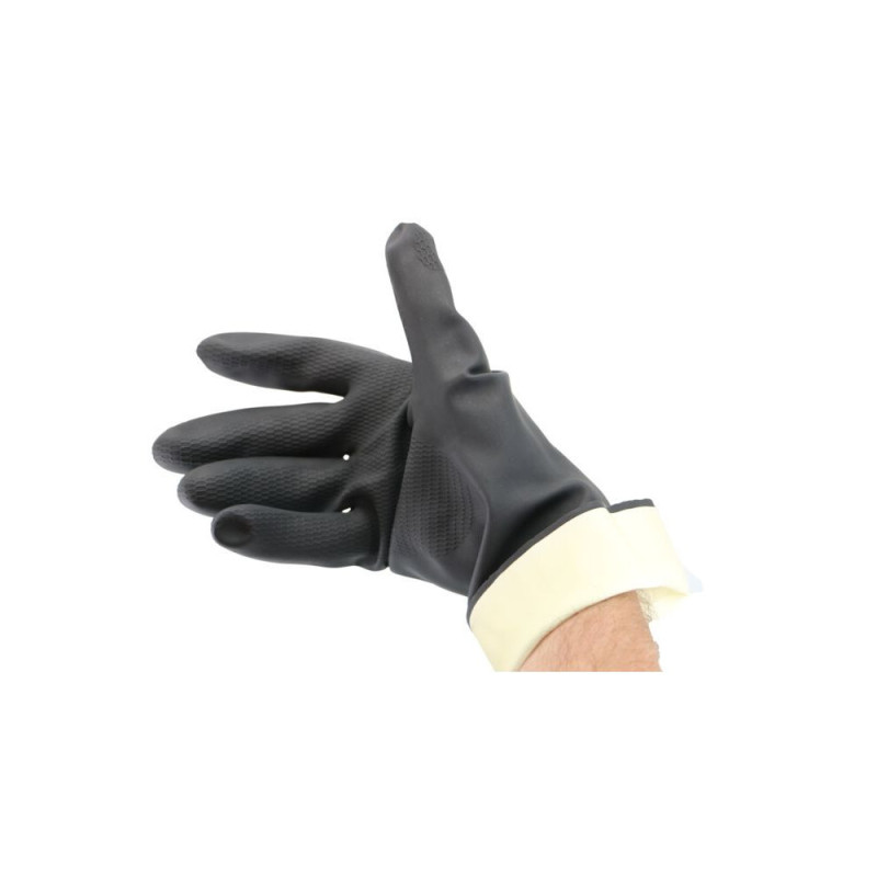 HEVA GANTS DE TRAVAIL CAOUTCHOUC - noir taille L