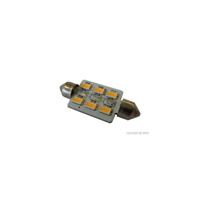 MANTAGUA Ampoule LED navette 42mm 15W blanc chaud dif. 120°