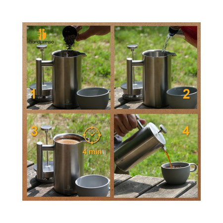 HANDPRESSO Cafetière à piston 600 ml