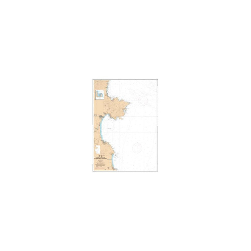 SHOM L7665 Du Cap Negre au Cap Cerbère