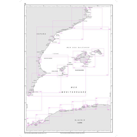 SHOM L7663 Du port de Barcelone au Cap Cerbère