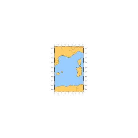 SHOM L7014 Des îles Baléares à la Corse et à la Sardaigne