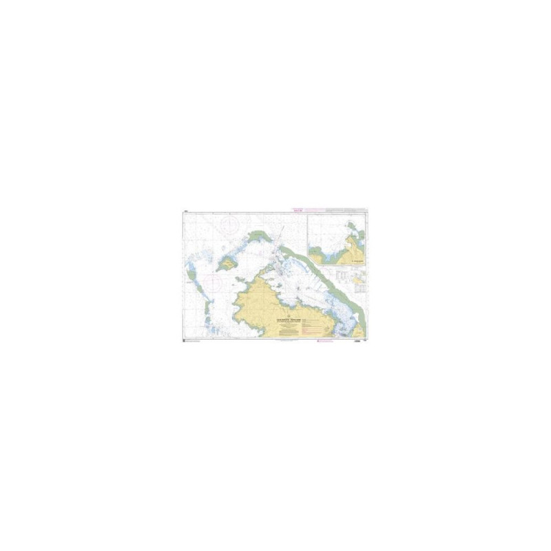 SHOM 7492 à plat Mayotte Nord de la passe des îles Choazil
