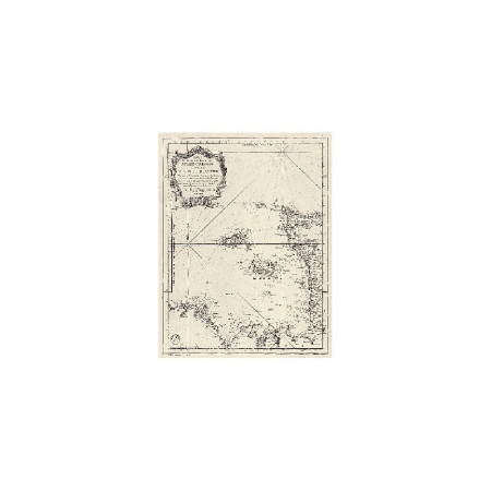 SHOM 0070-WN Carte ancienne des Isles de Jersey Grenesey et
