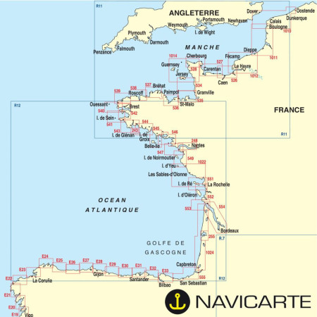 NAVICARTE Carte n°552 La Rochelle, Ile d'Oléron