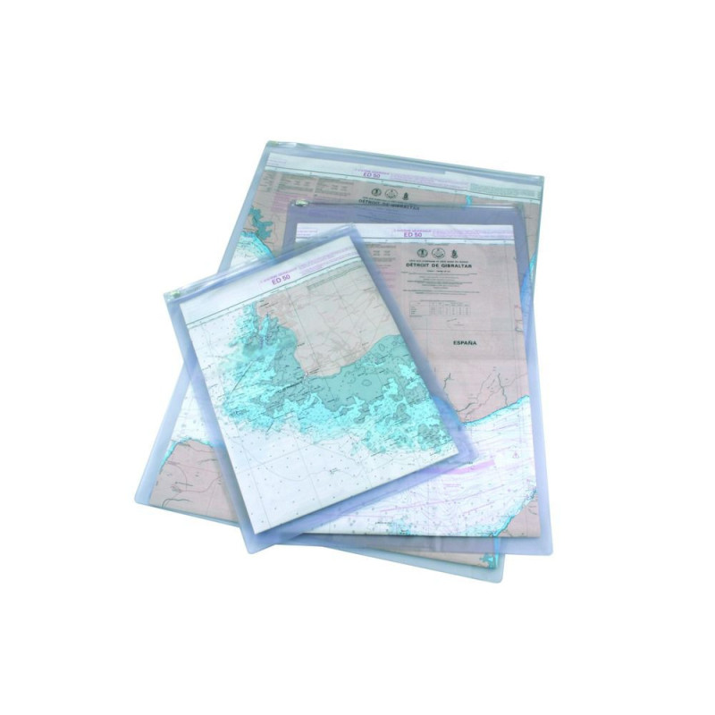 Pochette imperméable pour carte et règle de course 58 x 78 c