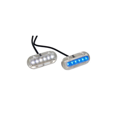 TREM Projecteur sous-marin Bleu 6 LED