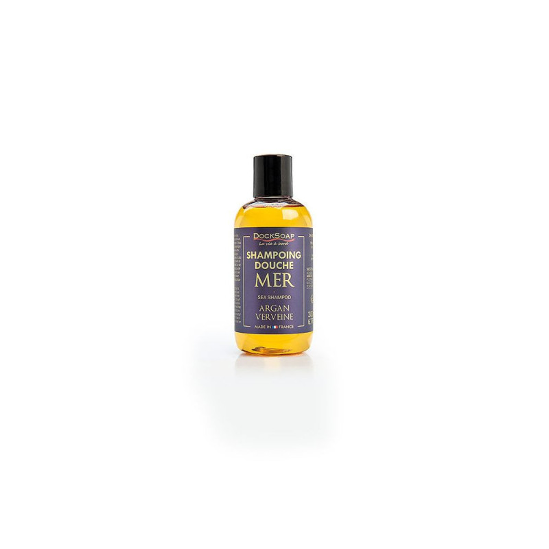 DOCKSOAP Shampoing douche mer Argan-Verveine (flacon 200ML)
