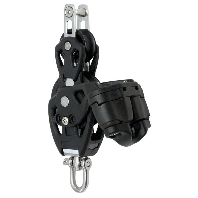 SELDEN Poulie violon à ringot avec taquet Ø50mm