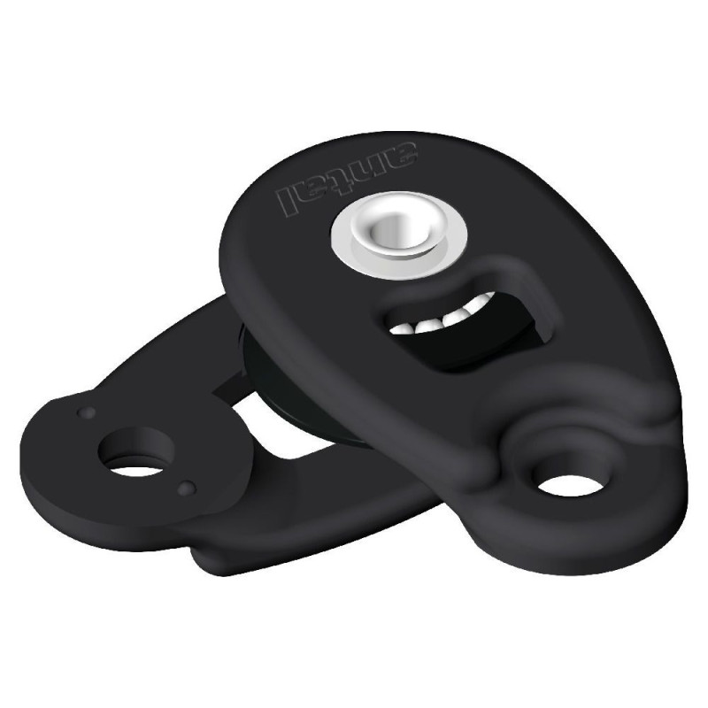 ANTAL Mini poulie ouvrante à sangler réa Ø32mm noir
