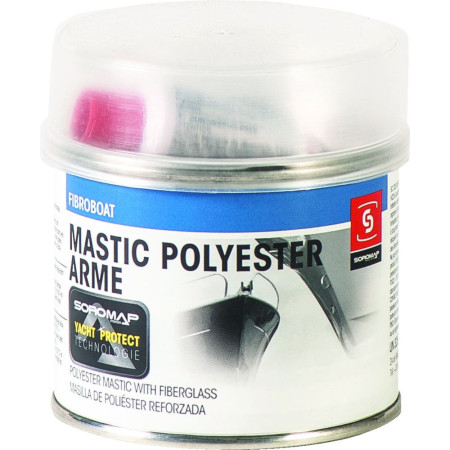 SOROMAP Mastic polyester armé Fibroboat 500g + catalyseur