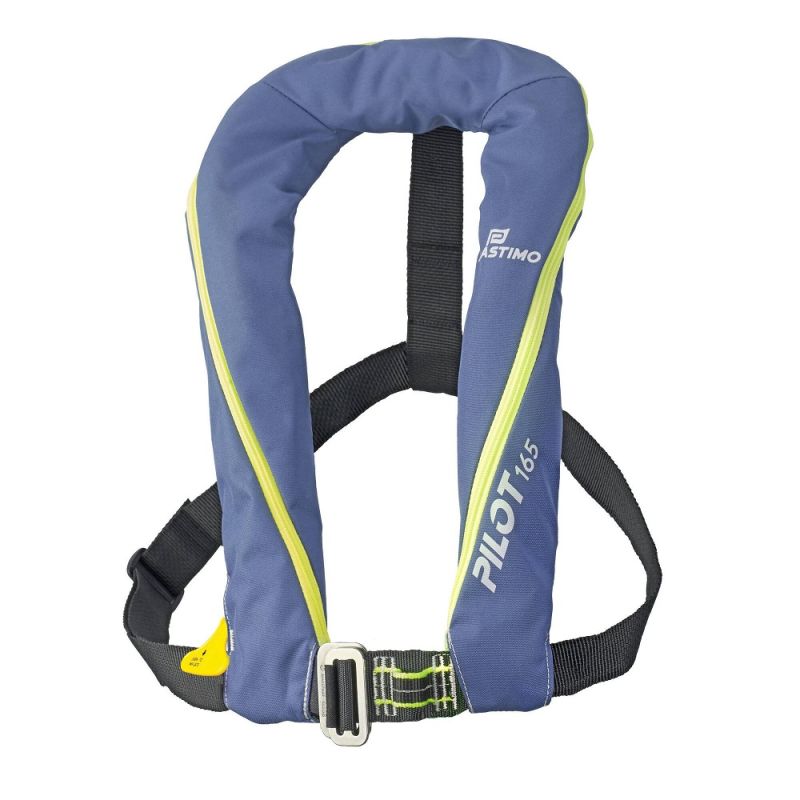 Gilet Pilot 165 N avec harnais Bleu déclanchement Automatique