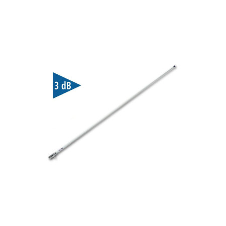 GLOMEX RA112 Vedette antenne - 1,5m - 3db - embase chromée