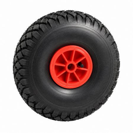 Roue gonflable corps rouge Ø 260 alésage Ø20mm