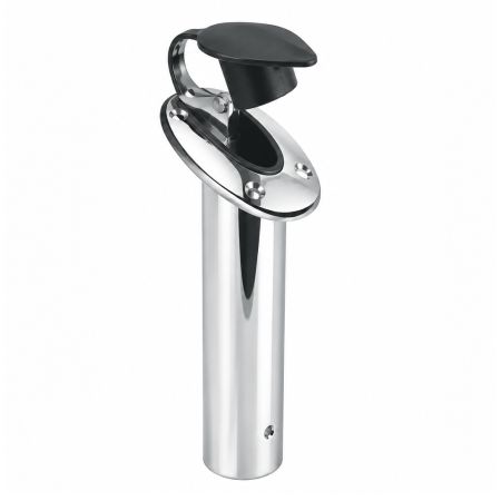 FORESTI Porte canne encastrable laiton chromé Ø40mm