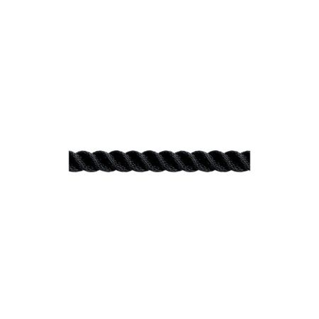 Cordage polyester amarrage 3 torons - Ø 16 mm - rupture 3580 kg - noir
