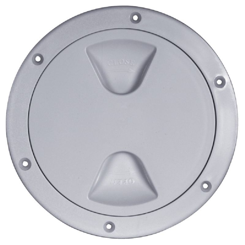 Bouchon inspection 6'' gris RAL 7042 -