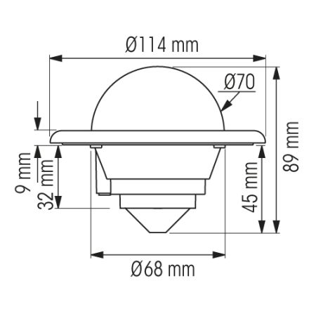 PLASTIMO Compas Mini-C noir
